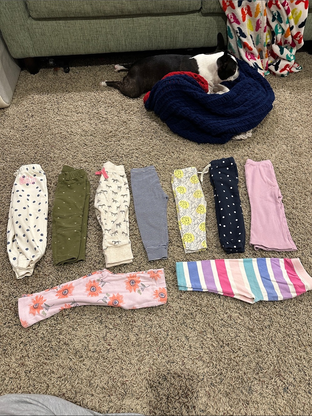Baby Girl Fall/Winter Pants (9 pairs)
